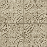 Tin tiles imitation wallpaper beige