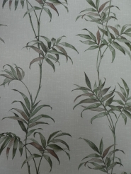 vintage behang groene plant